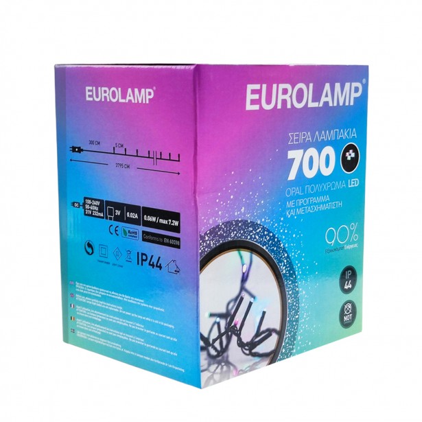 Λαμπάκια 700 Opal Πολύχρωμα Led με Πρόγραμμα...