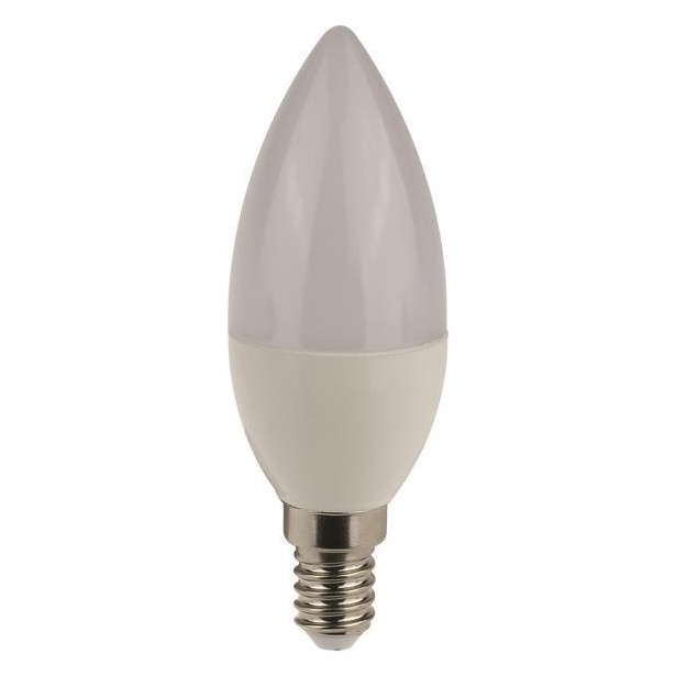 Λάμπα LED Ψυχρό Λευκό  C37 Ε14 Eurolamp 180-77210 8W