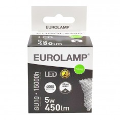 Λάμπα LED Φυσικό Λευκό GU10 Eurolamp 180-77811 5W 2