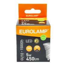 Λάμπα LED Θερμό Λευκό GU10 Eurolamp 180-77812 5W