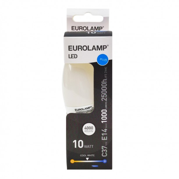 Λάμπα LED Φυσικό Λευκό C37 Ε14 Eurolamp...