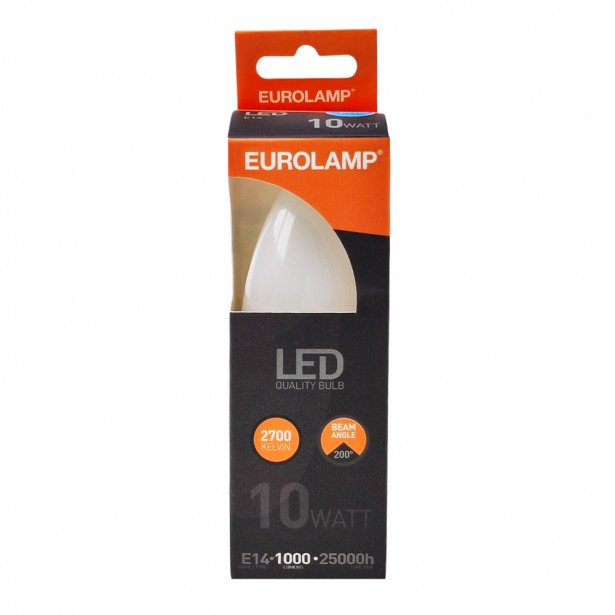 Λάμπα LED Θερμό Λευκό C37 Ε14 Eurolamp...