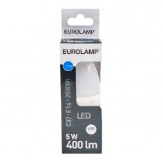 Λάμπα LED Φυσικό Λευκό C37 Ε14 Eurolamp 147-77204 5W 2