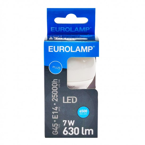 Λάμπα LED Ψυχρό Λευκό G45 Ε14 Eurolamp...