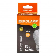 Λάμπα LED Θερμό Λευκό  A65 Ε27 Eurolamp 180-77033 15W