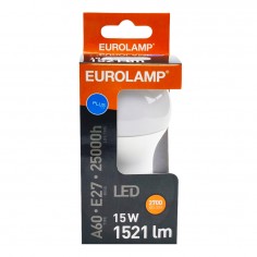 Λάμπα LED Θερμό Λευκό A65 Ε27 Eurolamp 147-77034 15W 2