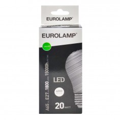 Λάμπα LED Φυσικό Λευκό A65 Ε27 Eurolamp 180-77016 20W 2