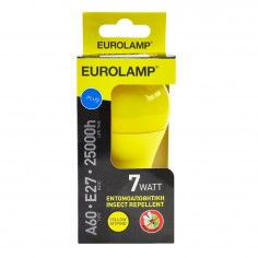 Λάμπα Εντομοαπωθητική LED Κίτρινο Α60 E27 Eurolamp 147-80981 7W 2