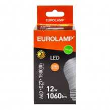 Λάμπα LED Θερμό Λευκό A60 Ε27 Eurolamp 180-77032 12W