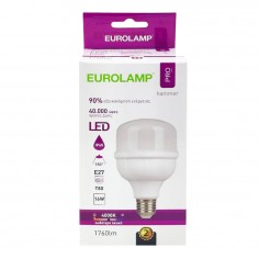 Λάμπα LED Φυσικό Λευκό T80 E27 Eurolamp 147-76531 16W 2