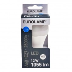 Λάμπα LED Φυσικό Λευκό A60 Ε27 Eurolamp 147-77013 12W 2