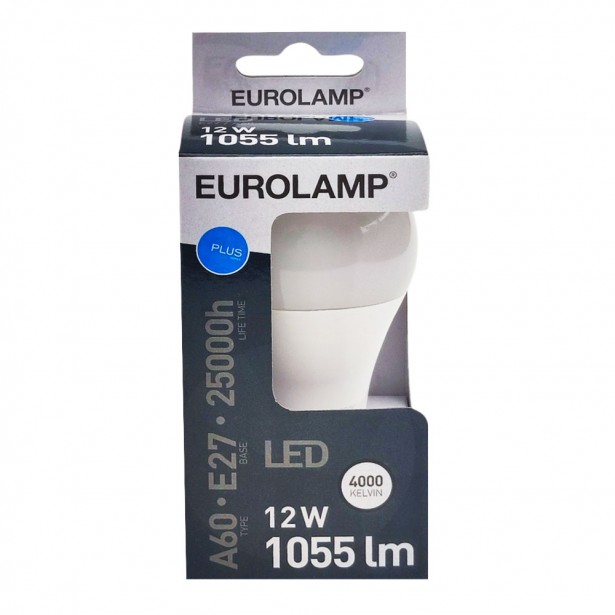 Λάμπα LED Φυσικό Λευκό A60 Ε27 Eurolamp...