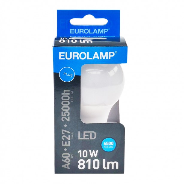 Λάμπα LED Ψυχρό Λευκό A60 Ε27 Eurolamp...