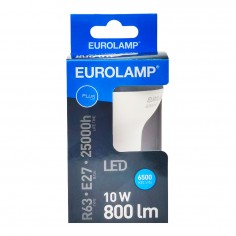 Λάμπα LED Ψυχρό Λευκό R63 Ε27 Eurolamp 147-77453 10W 2