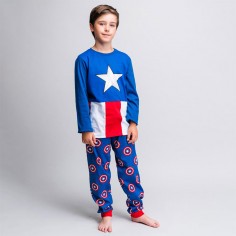 Πιτζάμα Παιδική Βαμβακερή Captain America Marvel Cerda 7697 2