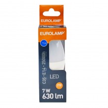 Λάμπα LED Θερμό Λευκό C37 Ε14 Eurolamp 147-77214 7W