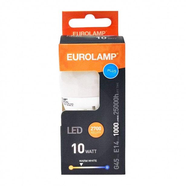 Λάμπα LED Θερμό Λευκό G45 Ε14 Eurolamp...