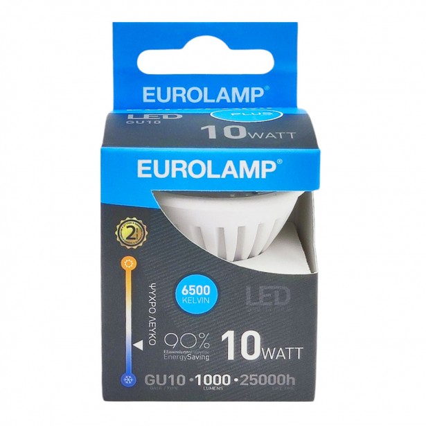 Λάμπα LED Ψυχρό Λευκό GU10 Eurolamp 147-77840 10W