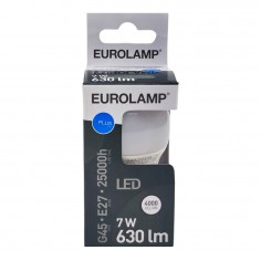 Λάμπα LED Φυσικό Λευκό G45 Ε27 Eurolamp 147-77335 7W 2