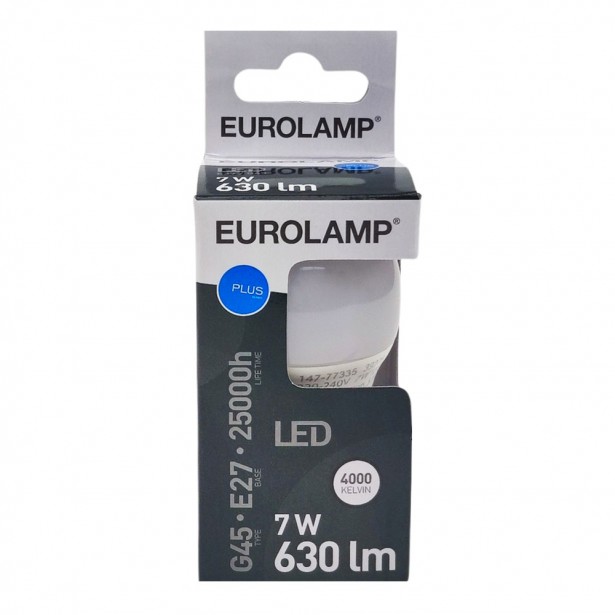 Λάμπα LED Φυσικό Λευκό G45 Ε27 Eurolamp...