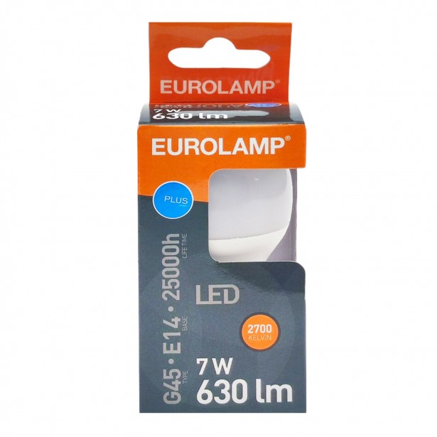 Λάμπα LED Θερμό Λευκό G45 Ε14 Eurolamp...