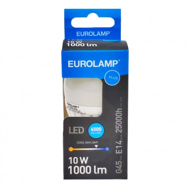 Λάμπα LED Ψυχρό Λευκό G45 Ε14 Eurolamp...