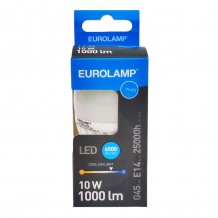 Λάμπα LED Ψυχρό Λευκό G45 Ε14 Eurolamp 147-77350 10W