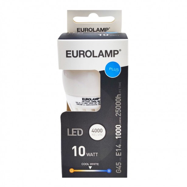 Λάμπα LED Φυσικό Λευκό G45 Ε14 Eurolamp...