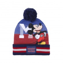 Σετ 2τμχ Σκουφάκι με Pom Pom & Γάντια Mickey Mouse Disney Cerda 7921