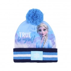Σετ 2τμχ Σκουφάκι με Pom Pom & Γάντια Frozen II Disney Cerda 7928 2