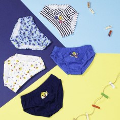Σετ 5τμχ Σλιπάκια Βαμβακερά για Αγόρια Baby Shark Nickelodeon Cerda 7751 2