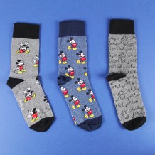 Σετ 3τμχ Κάλτσες Ανδρικές Mickey Mouse Disney Cerda 6899 Νο.40-46