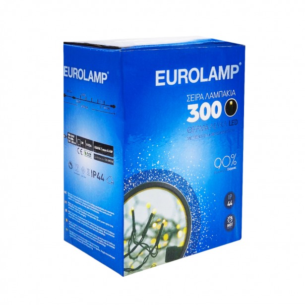 Λαμπάκια 300 Θερμό Λευκό Led Eurolamp 600-11318...