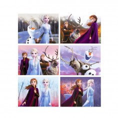 Παζλ με Κύβους 12τμχ Ξύλινο Frozen II 2