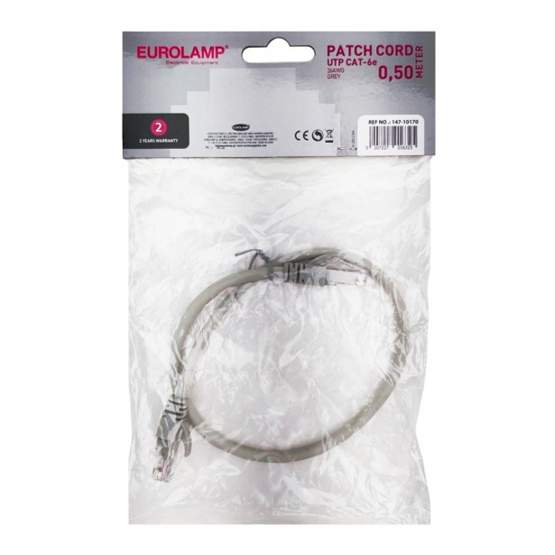 Καλώδιο Patch Cord UTP CAT-6e 26AWG Eurolamp...