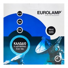 Καλώδιο Δορυφορικό TV Eurolamp 147-13009 RG 6U σε Καρούλι 100m