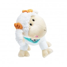 Λούτρινο Προβατάκι Λευκό Amek Toys 30cm 2