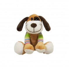 Λούτρινο Σκυλάκι με Πολύχρωμα Πόδια Amek Toys 14cm 2