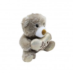 Λούτρινο Αρκουδάκι με Καρδιά Amek Toys 22cm 2