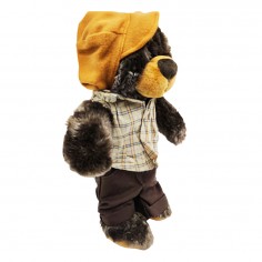 Λούτρινος Αρκούδος με Καπέλο & Πουκάμισο Amek Toys 40cm 2