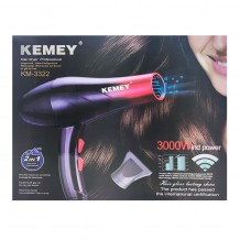 Πιστολάκι Μαλλιών με Ιονιστή Kemey KM-3322 950W