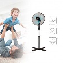 Ανεμιστήρας Δαπέδου Μαύρος MPM MWP-17 50W