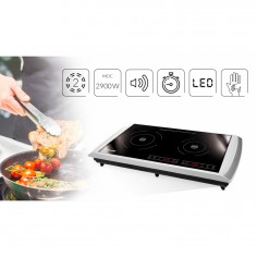 Εστία Επαγωγική Διπλή Φορητή MPM MKE-11 2900W 2