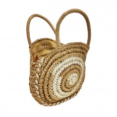 Τσάντα Χειρός Στρογγυλή Ψάθινη 2
