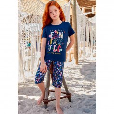 Σετ 2τμχ Μπλούζα με Μακρύ Σορτσάκι για Κορίτσια Berrak 5598 2