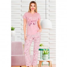 Πιτζάμα Γυναικεία Καλοκαιρινή Live Life in Full Bloom Berland 3260 2