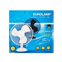 Ανεμιστήρας Επιτραπέζιος Λευκός Eurolamp 147-29040 55W