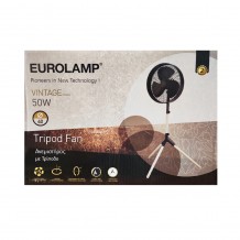 Ανεμιστήρας Δαπέδου με Ξύλινο Τρίποδο Eurolamp 147-29085 50W