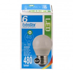 Λάμπα LED Φυσικό Λευκό E27 Extrastar 6W 2