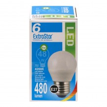 Λάμπα LED Φυσικό Λευκό E27 Extrastar 6W